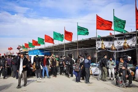 موکب موسسه رازی پذیرای زائران اربعین حسینی در مرز مهران