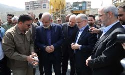 بازدید وزیر کشور از پروژه ادامه آزاد راه شهید همت در البرز